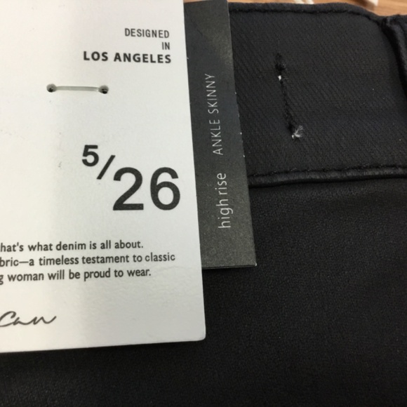 KANCAN COATED HIGH RISE BUTTON DOWN SKINNY JEANS SIZE 5 - Picture 7 of 12